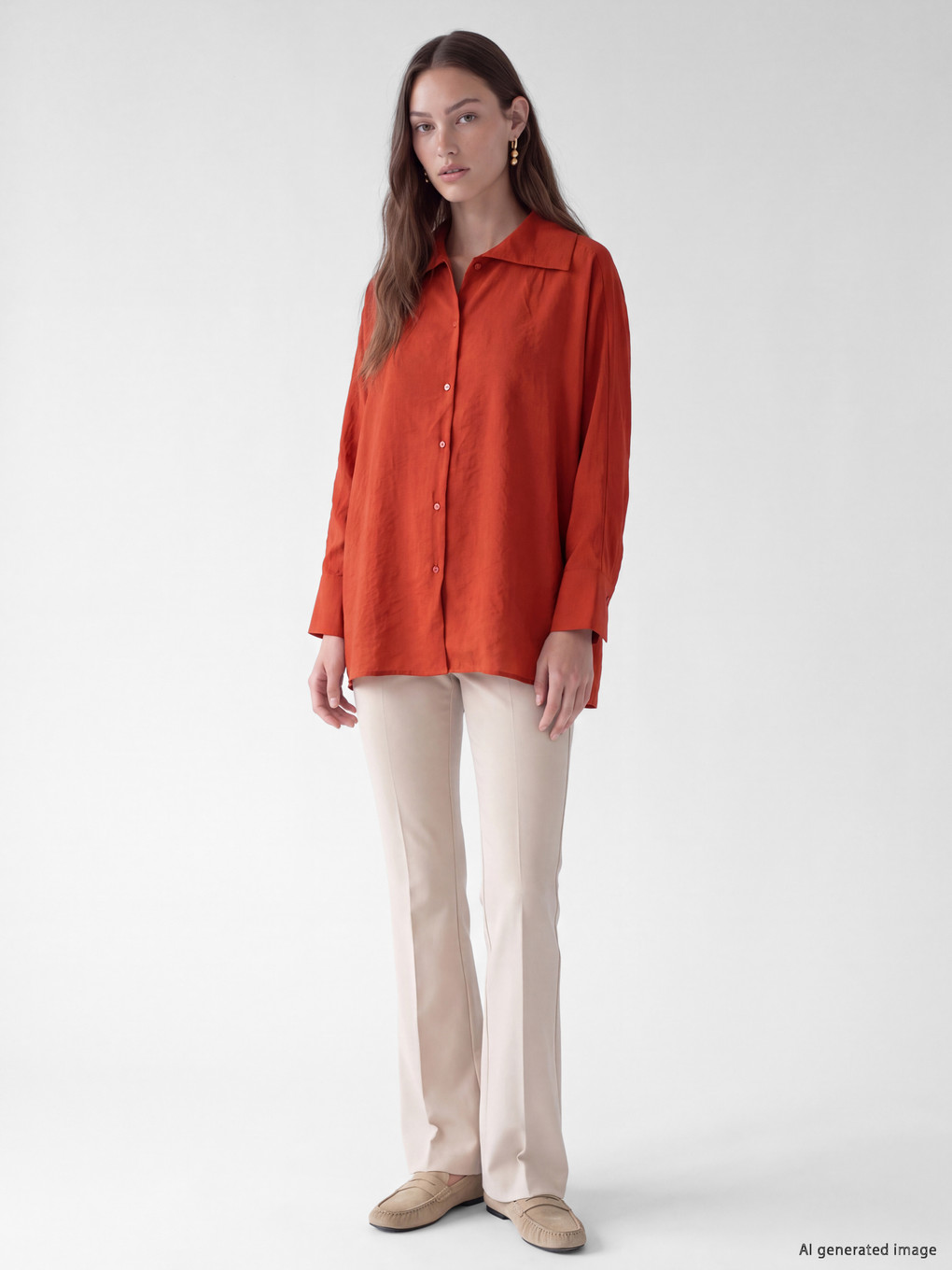 Modal Blended Women's Shirt Tunic-1