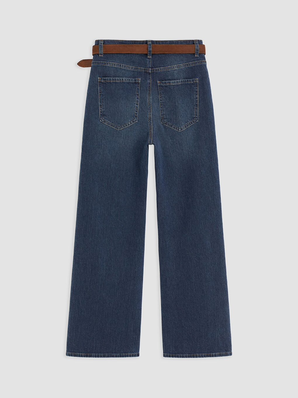 Belted Flare Jean-5