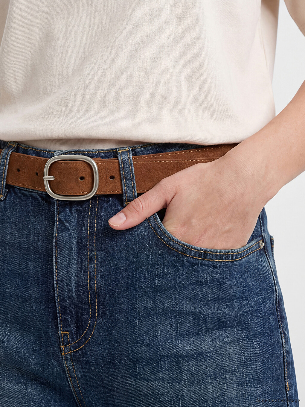 Belted Flare Jean-2