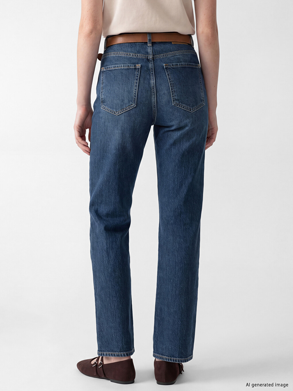 Belted Flare Jean-3