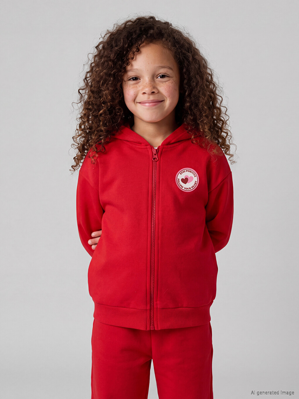 Text Printed Girls' Set-1