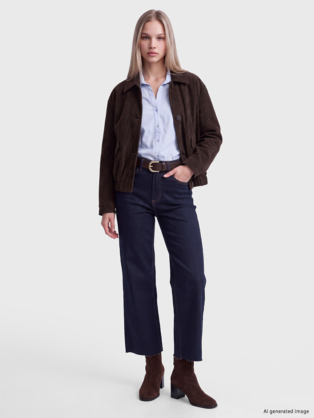 İndigo Culotte Jean