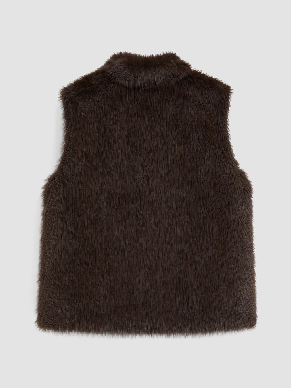 Woman Brown Knit Gilet-3