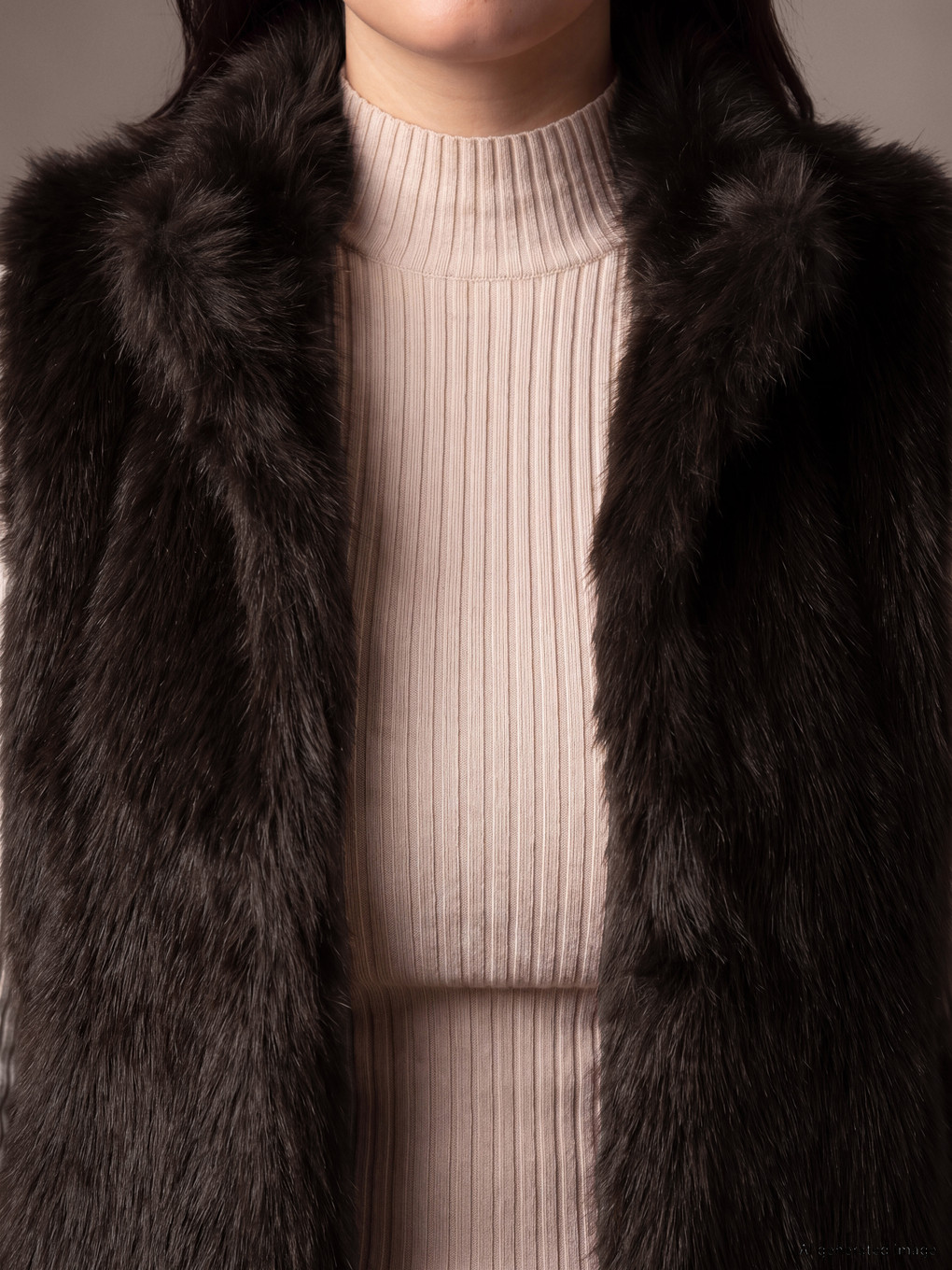 Plus Size Fur Vest-2