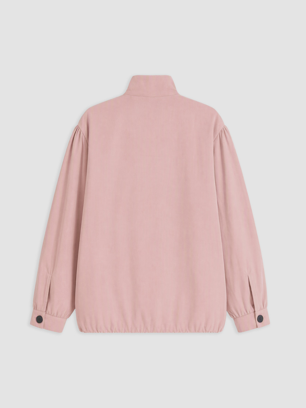 Mock Neck Oversize Women's Trench Coat-1