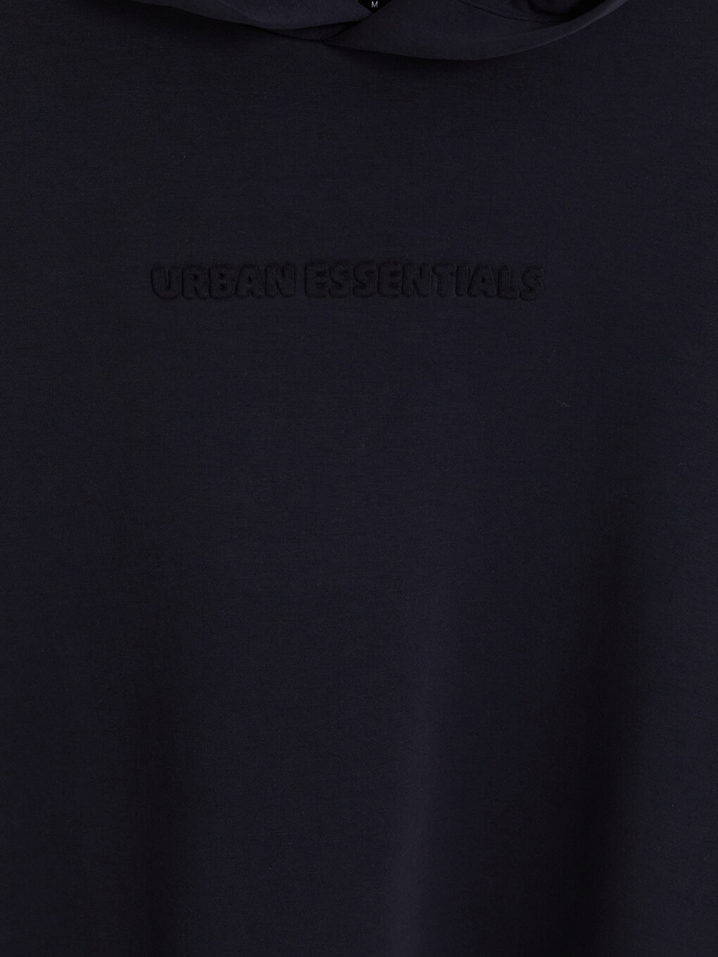 Siyah Nakışlı Erkek Hoodie-6
