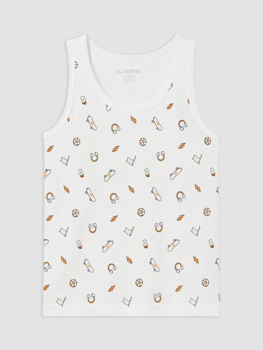 Boy White Vest-3