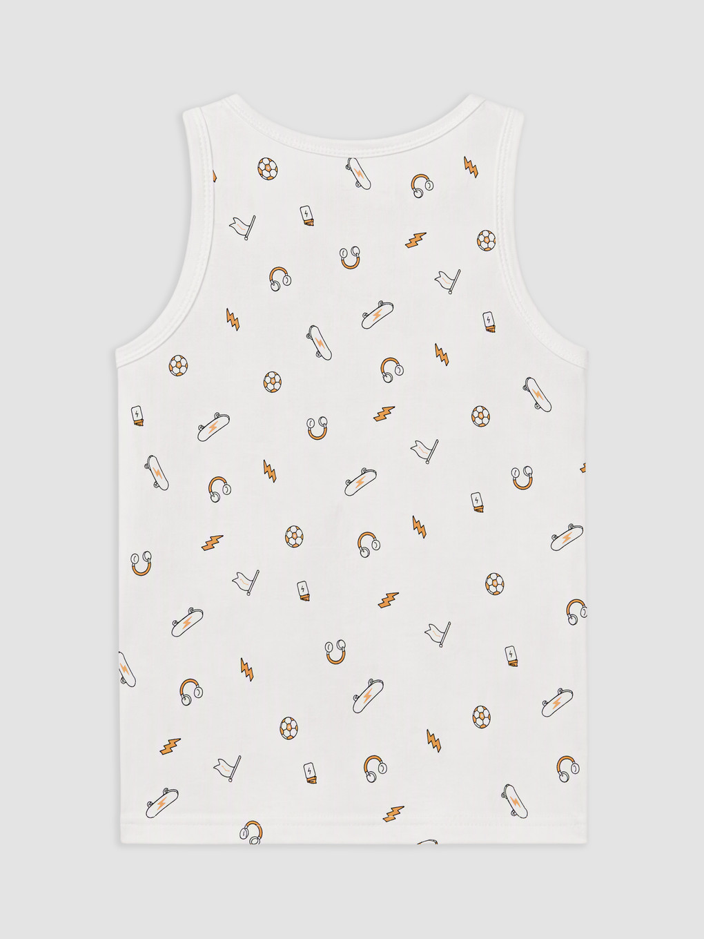 Boy White Vest-4