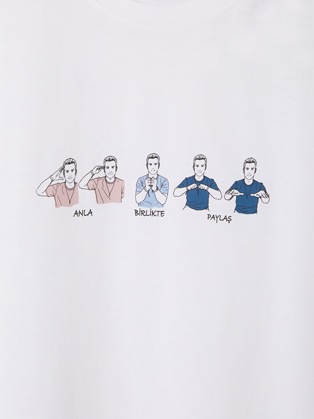 Crew Neck Printed Men's T-shirt-6