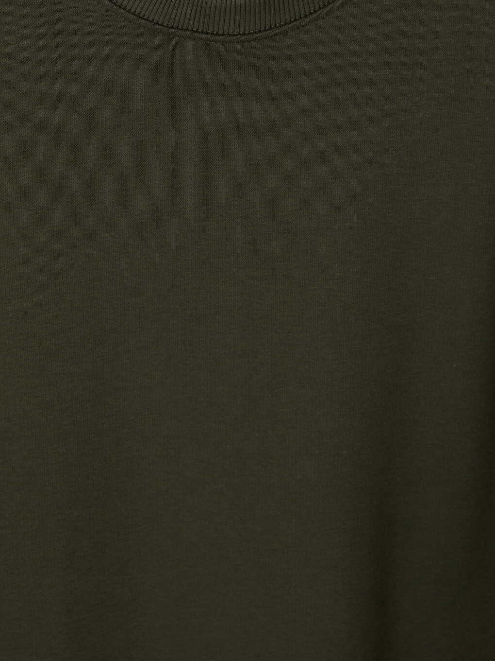 Haki Bisiklet Yaka Kadın Sweatshirt Tunik-1