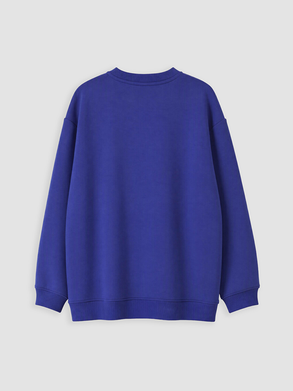 Lacivert Bisiklet Yaka Kadın Sweatshirt Tunik-2