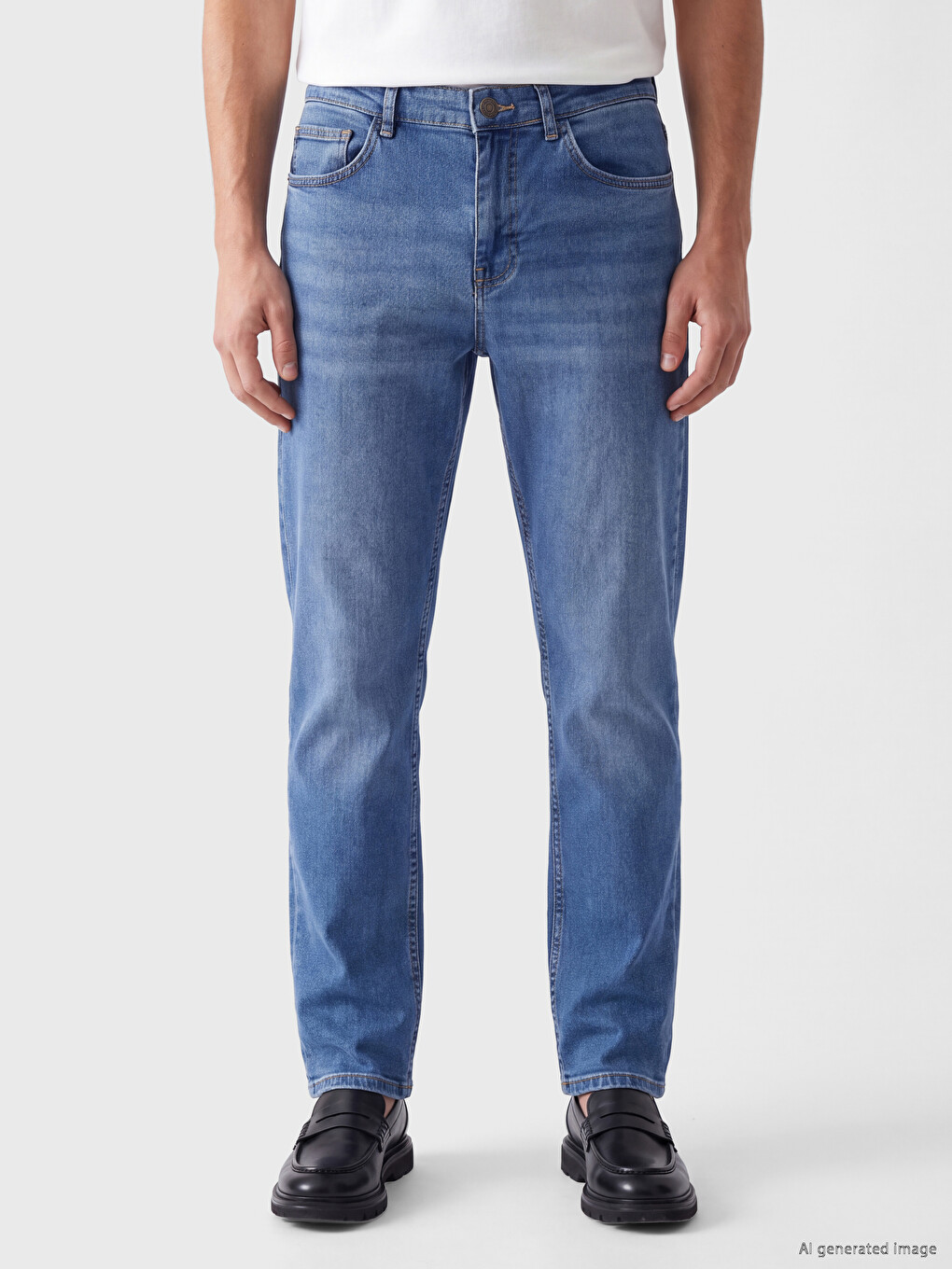 Blugi Regular Fit Din Țesătură Stretch-1