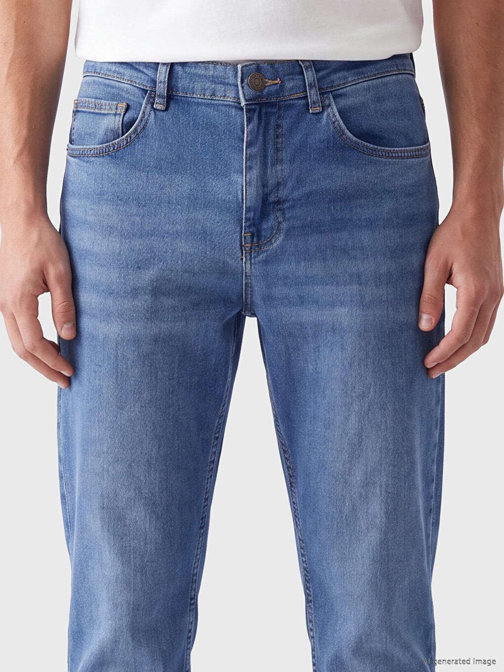 Blugi Regular Fit Din Țesătură Stretch-2