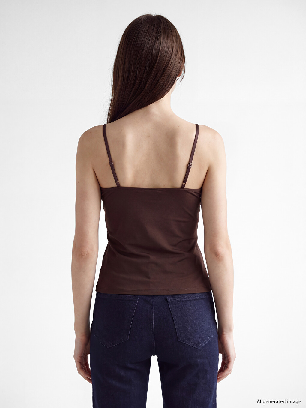 Sweetheart Neckline Strappy Covered Women's Tank Top-3