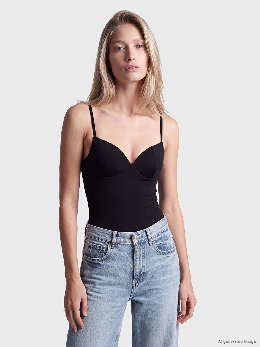  Sweetheart Neckline Strappy Covered Women's Tank Top