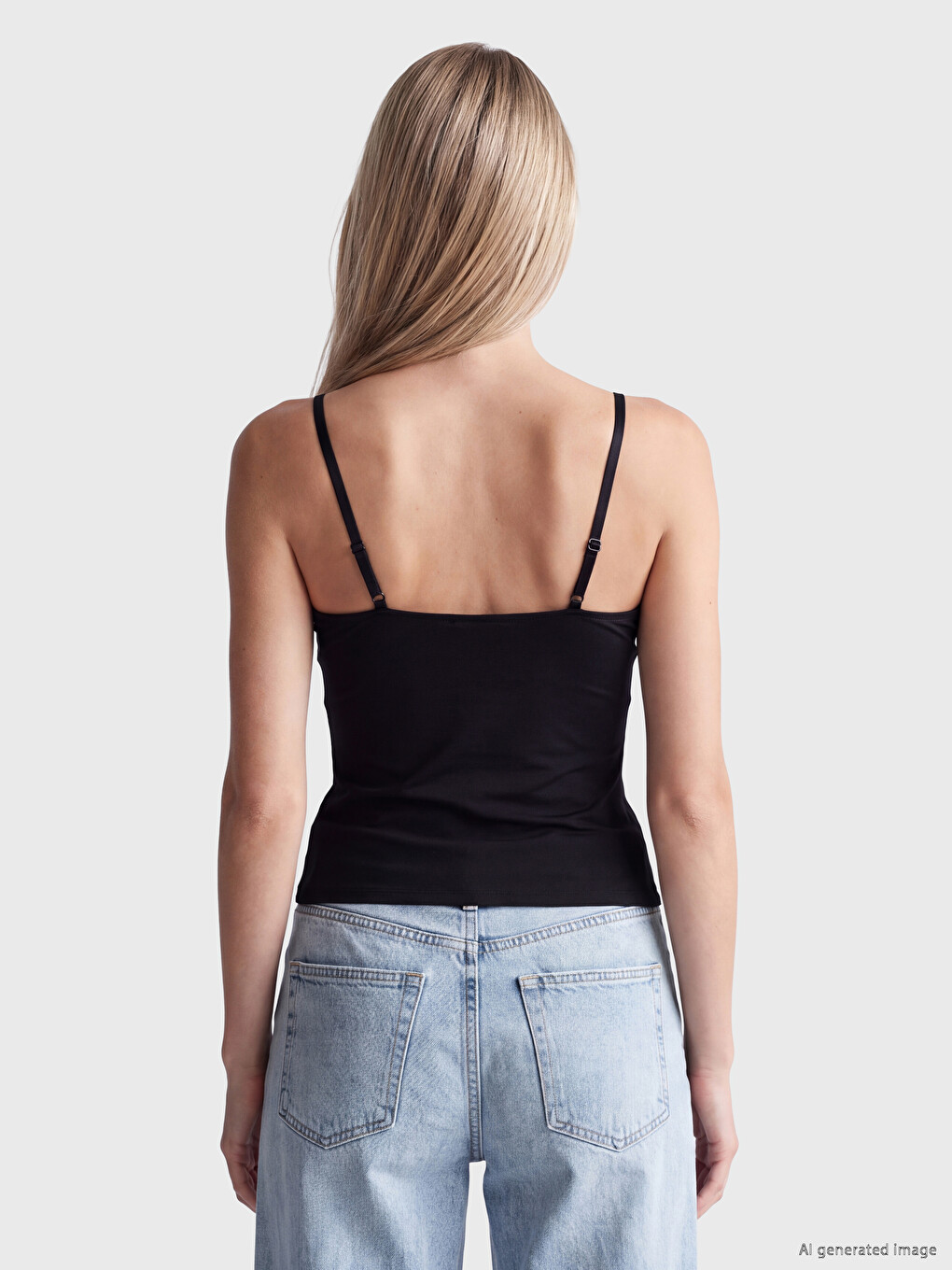 Sweetheart Neckline Strappy Covered Women's Tank Top-3