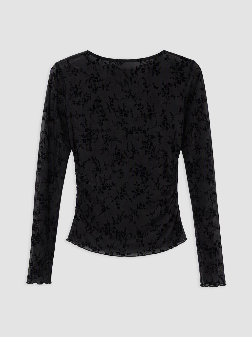Crew Neck Lace Blouse-1