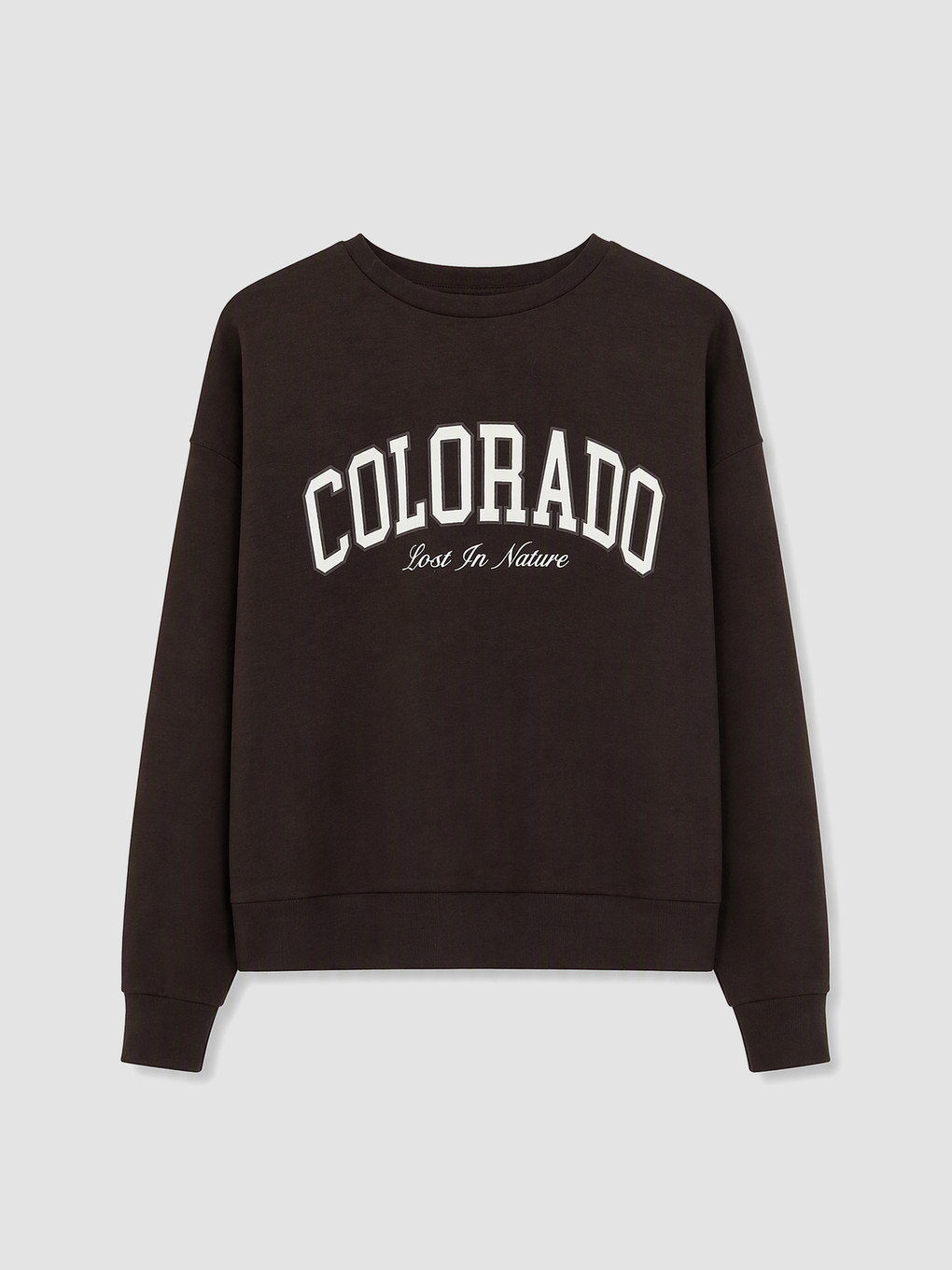 Woman Brown Sweatshirt
