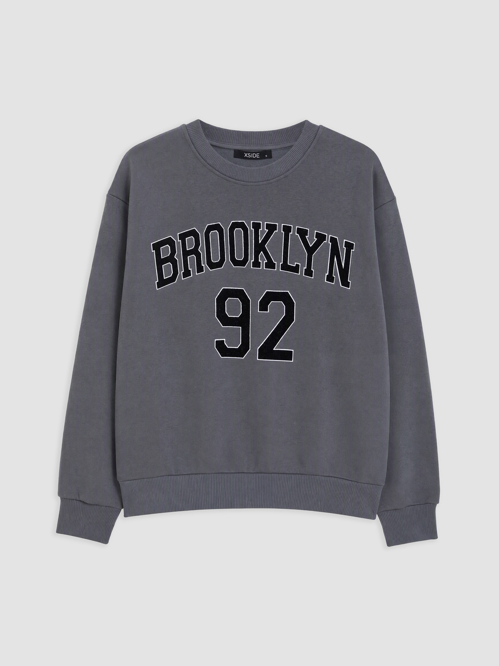 Antrasit Oversize Kadın Kalın Sweatshirt