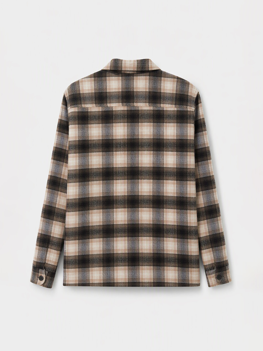 Man Beige Overshirt-1