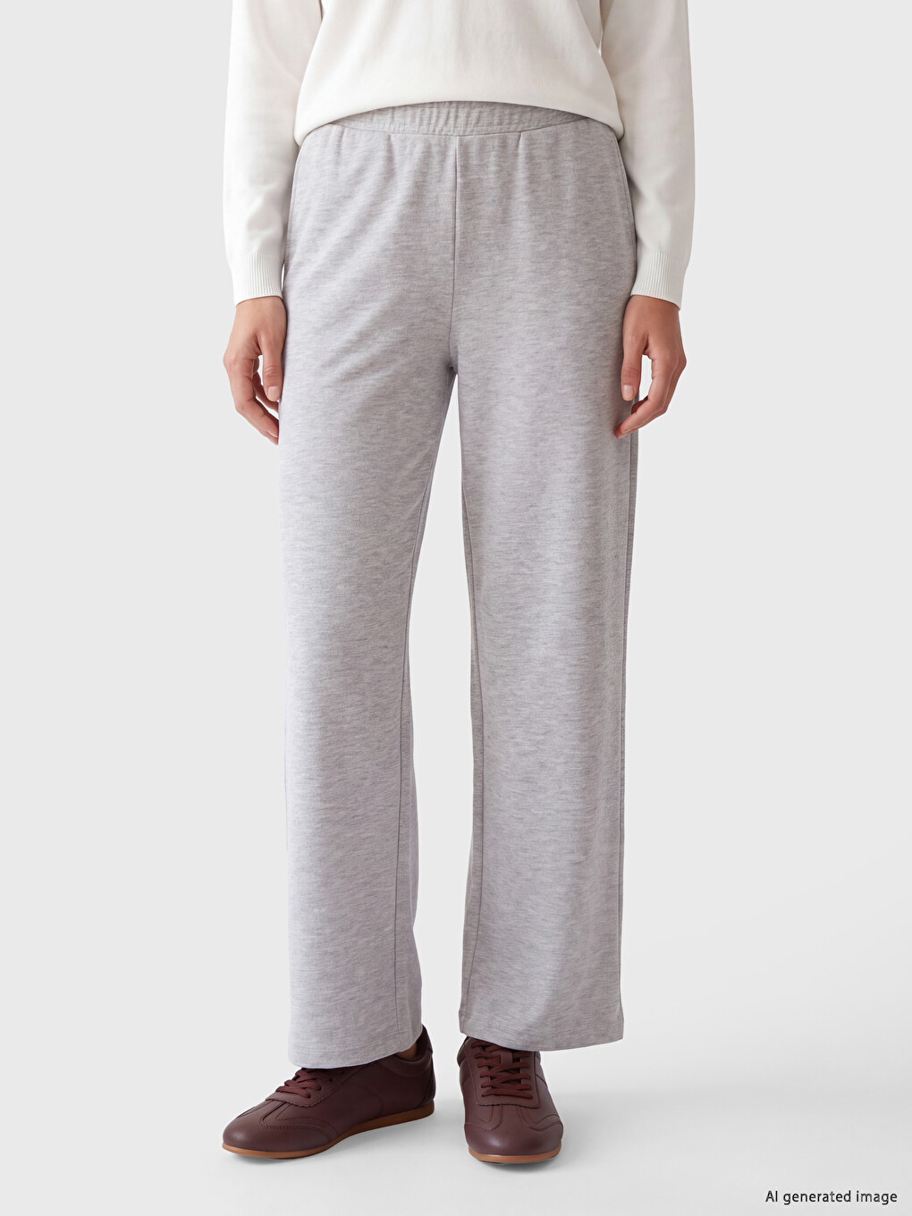 Elastic Waist Women's Sweatpants-1