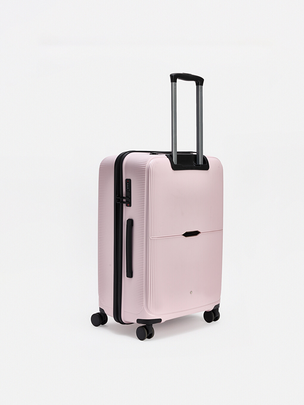 Pembe Kilit Detaylı Orta Boy Valiz-1