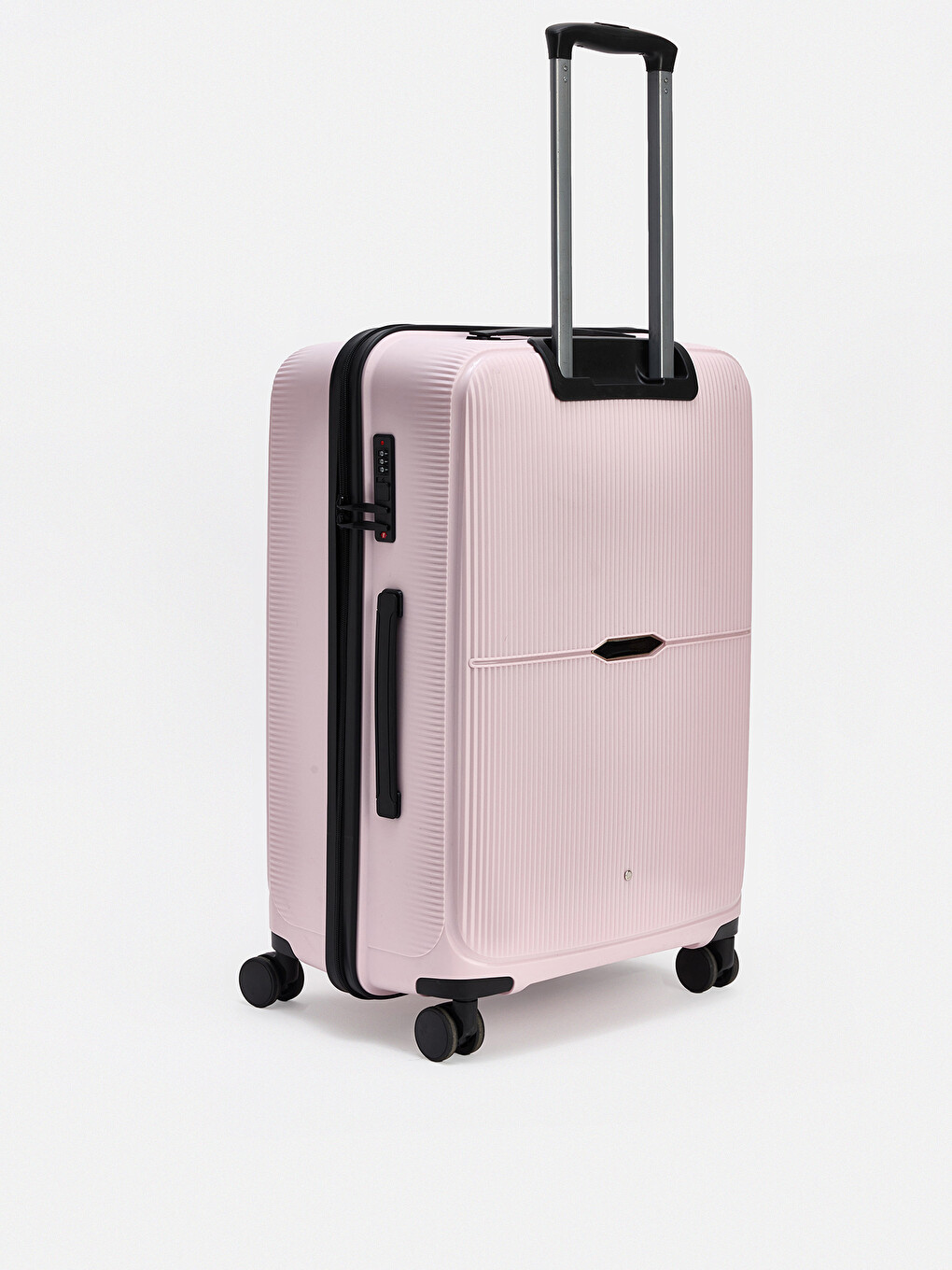 Pembe Kilit Detaylı Büyük Boy Valiz-1