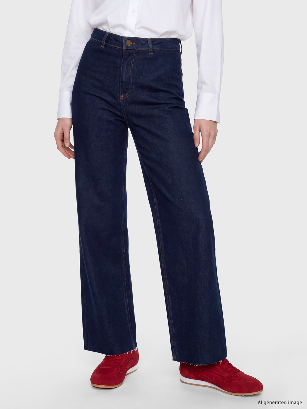 İndigo Petite Wideleg Jean-1