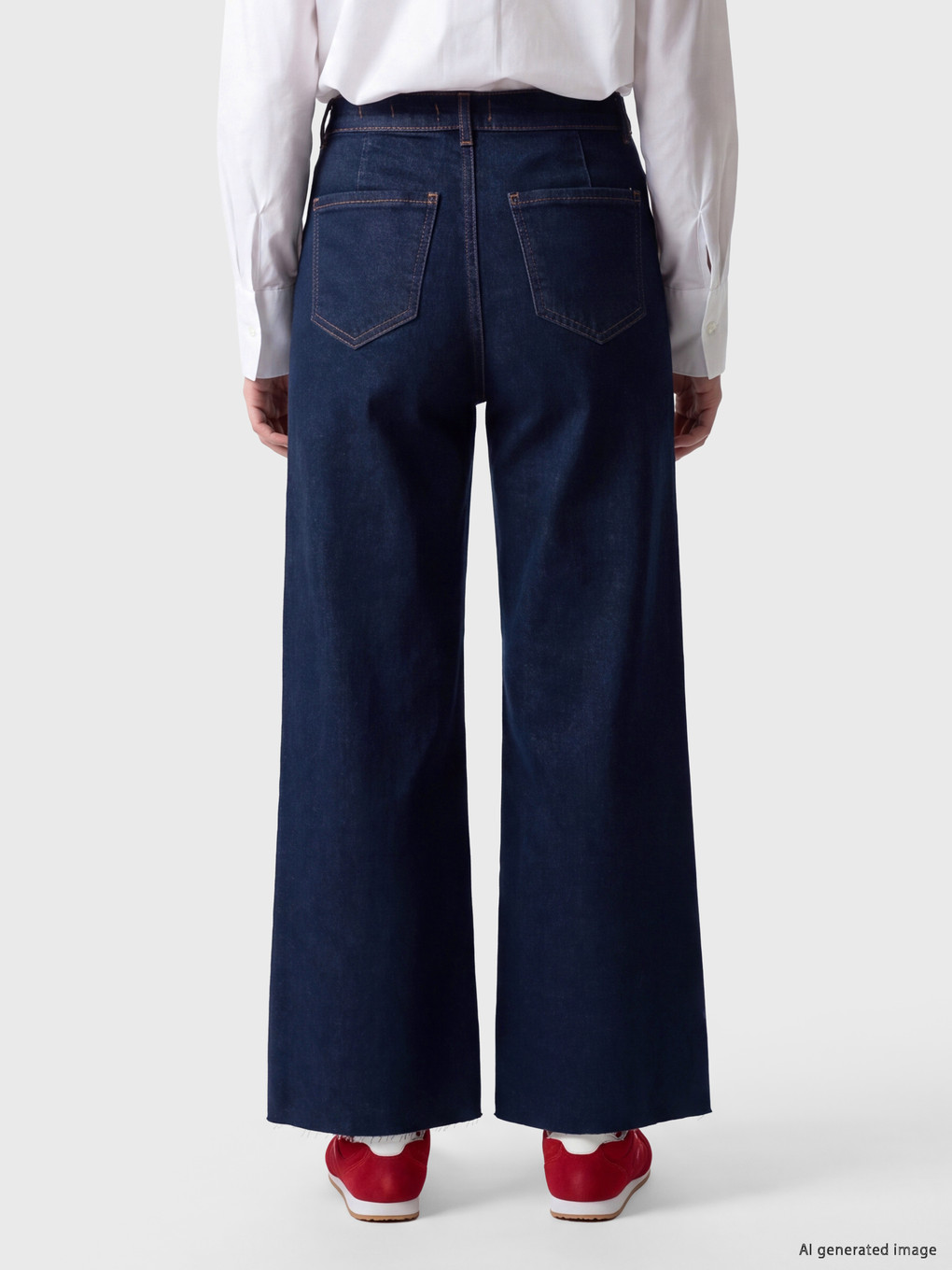 İndigo Petite Wideleg Jean-3