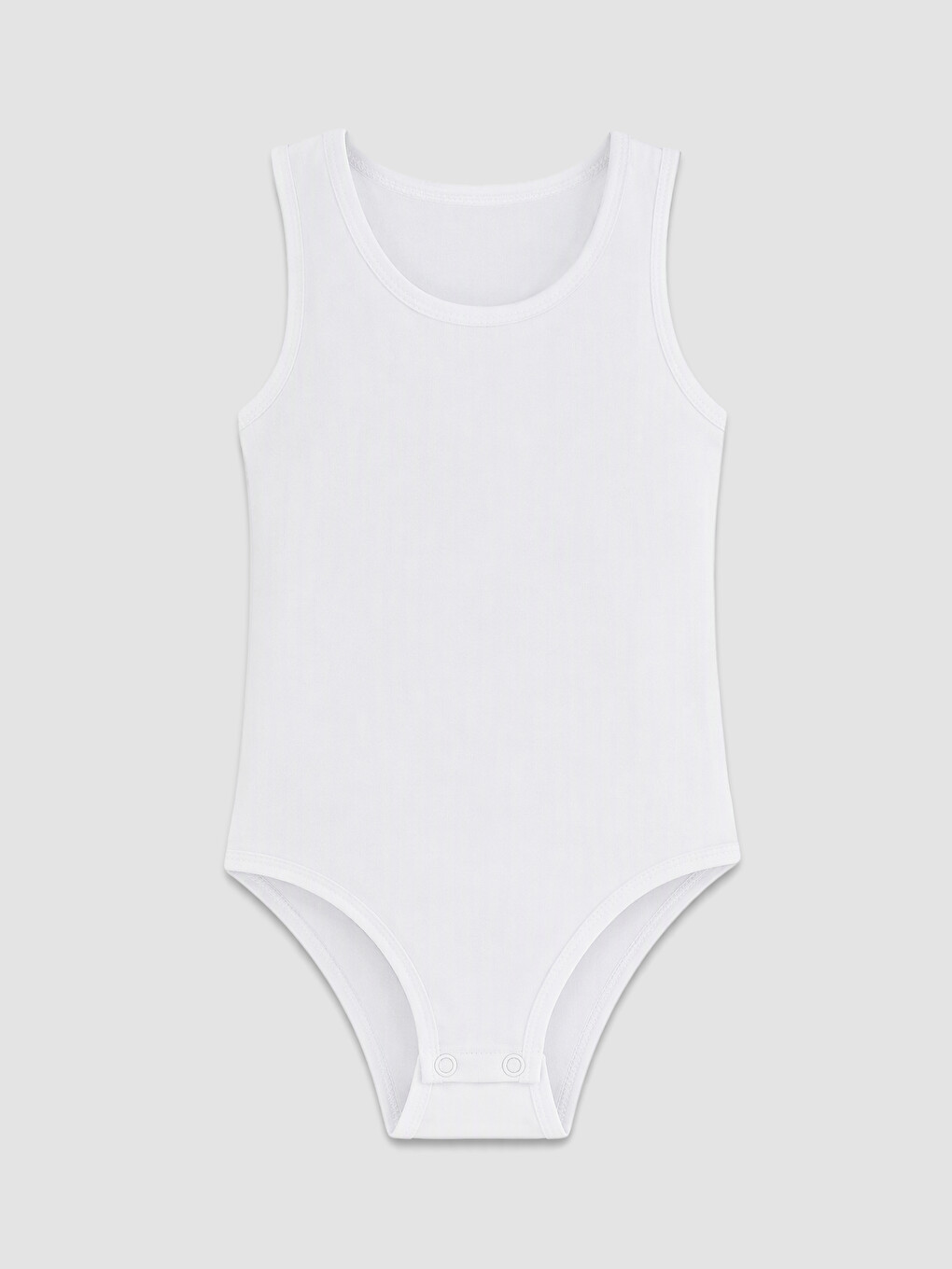 Crew Neck Girls' Snap-fastened Bodysuit