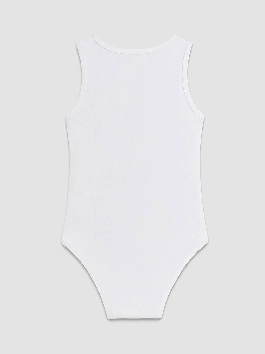 Crew Neck Girls' Snap-fastened Bodysuit-1