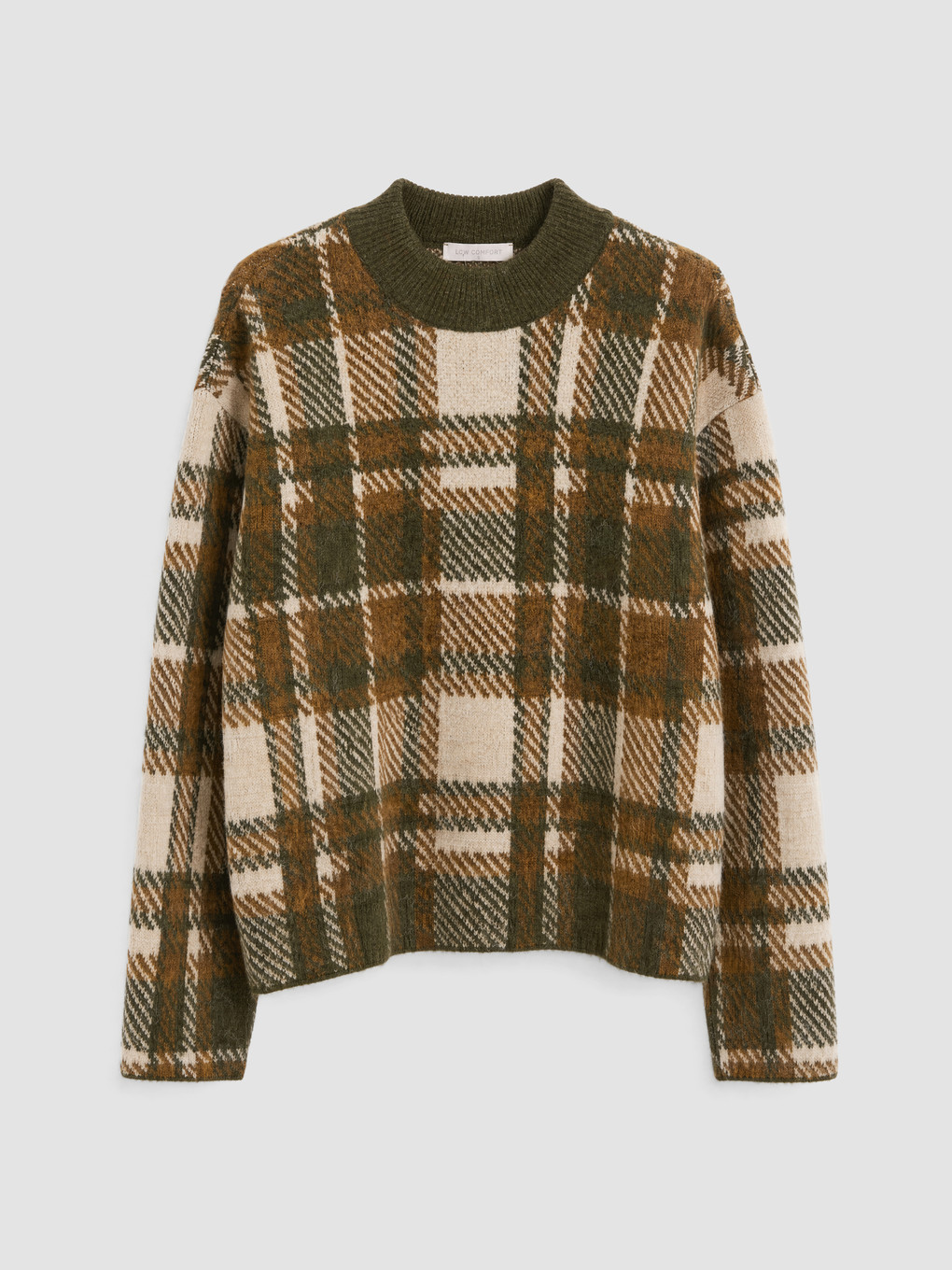 Plaid Women's Knitwear Sweater