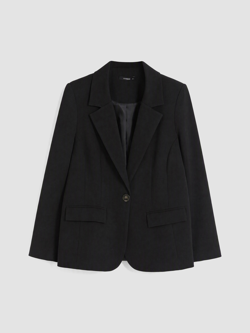 Siyah Büyük Beden Kadın Blazer Ceket