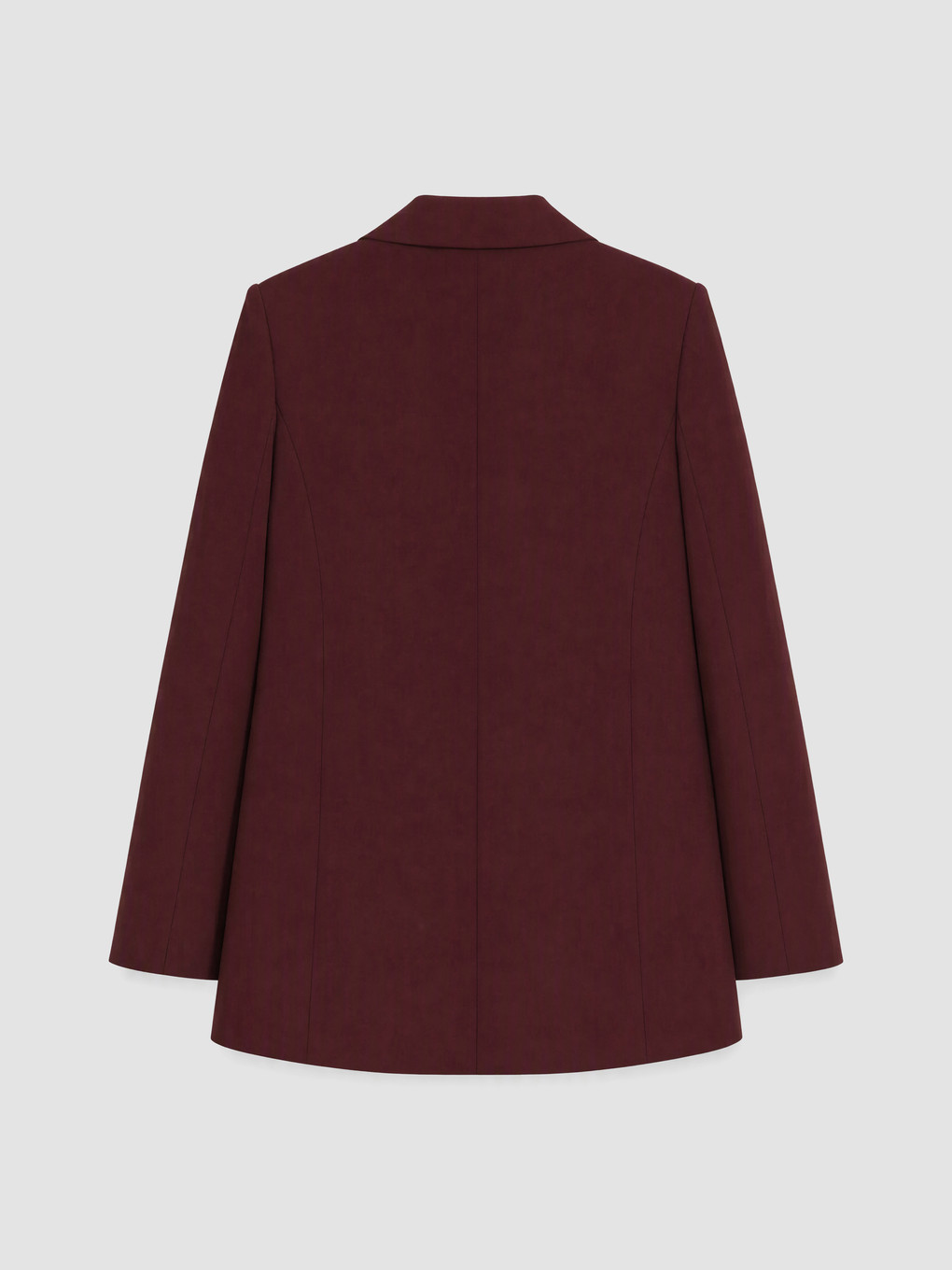 Bordo Büyük Beden Kadın Blazer Ceket-3