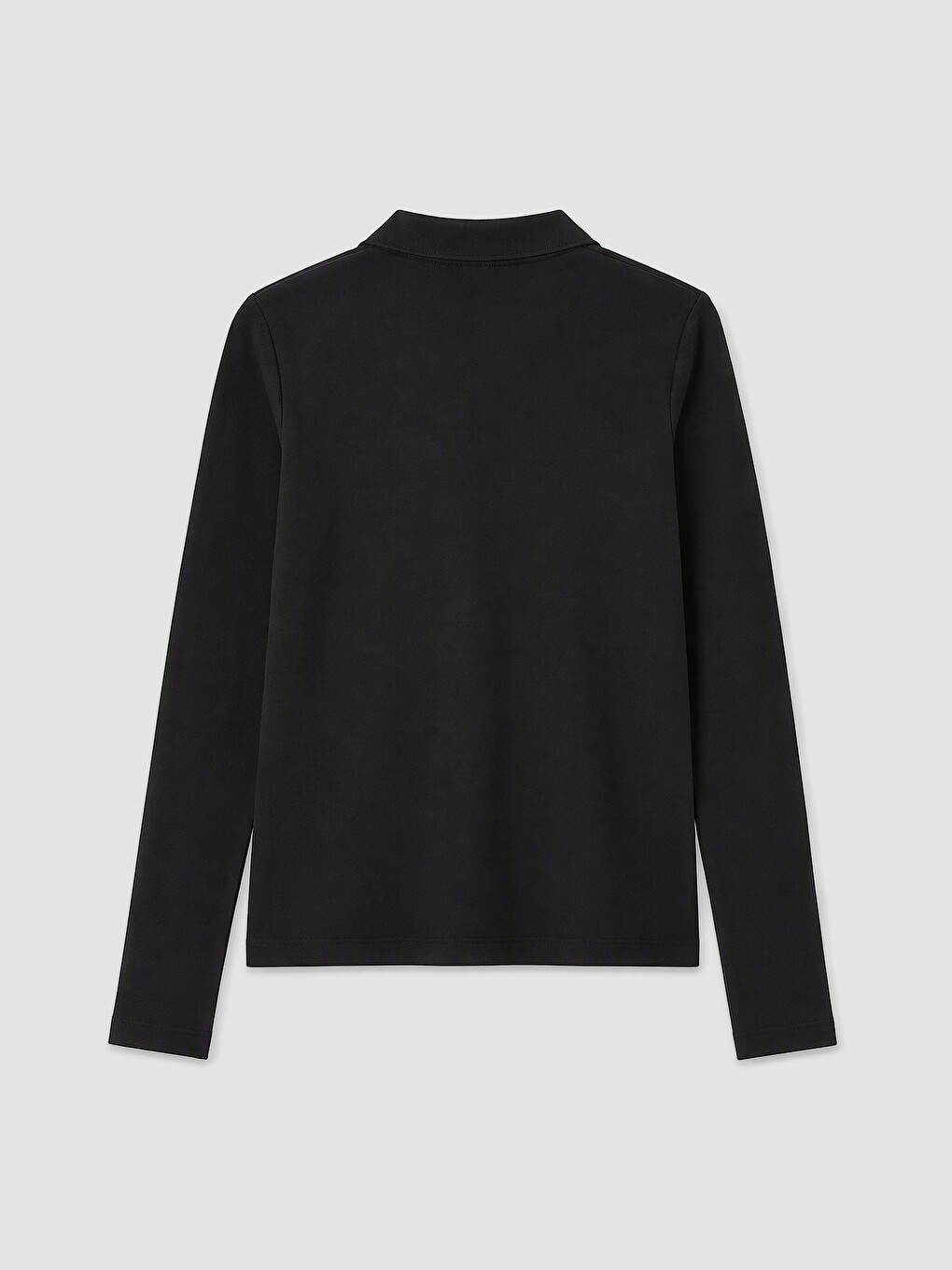 Siyah Polo Yaka Kadın Body-1