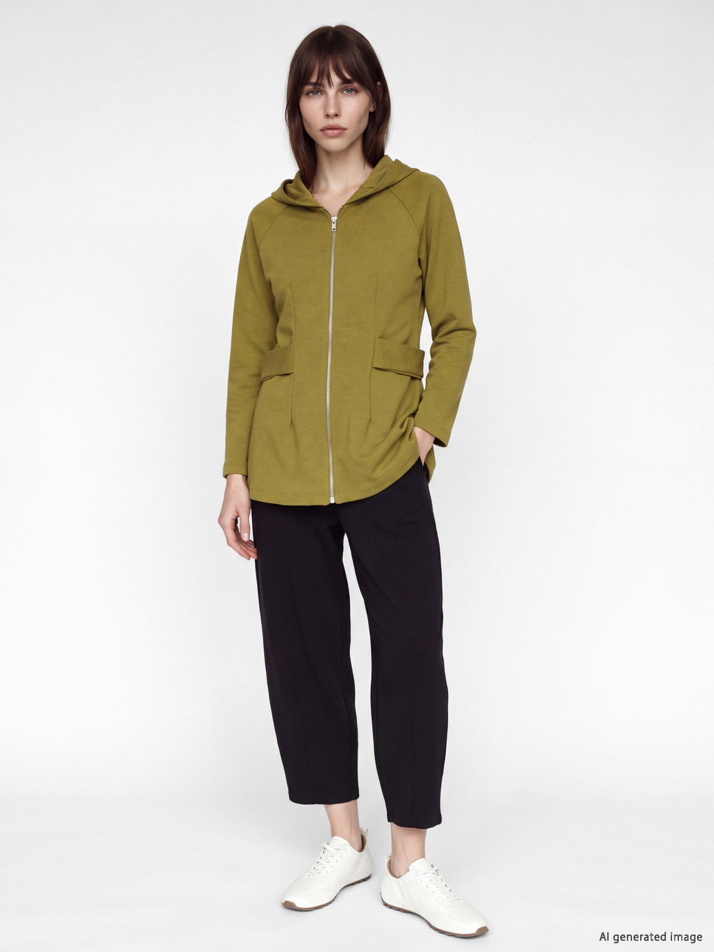 Hooded Women's Coat-1
