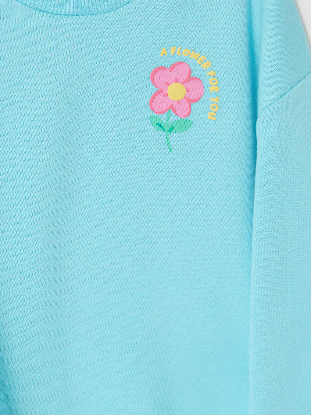 Girl Turquoise Sweatshirt-2