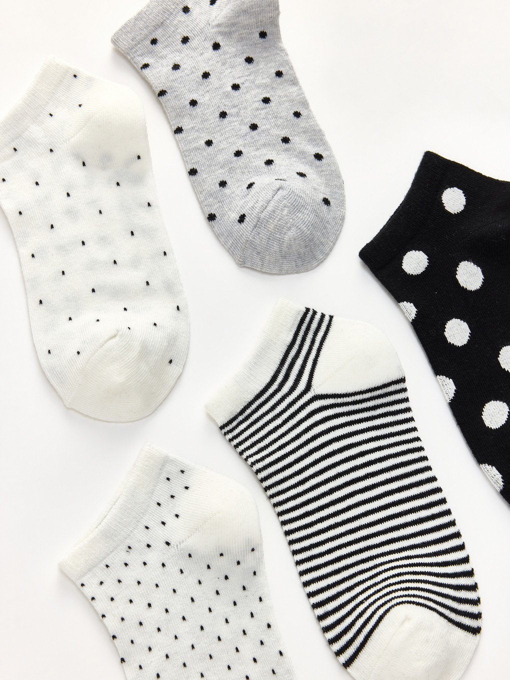 5 Pack Patterned Women's Trainer Socks-1