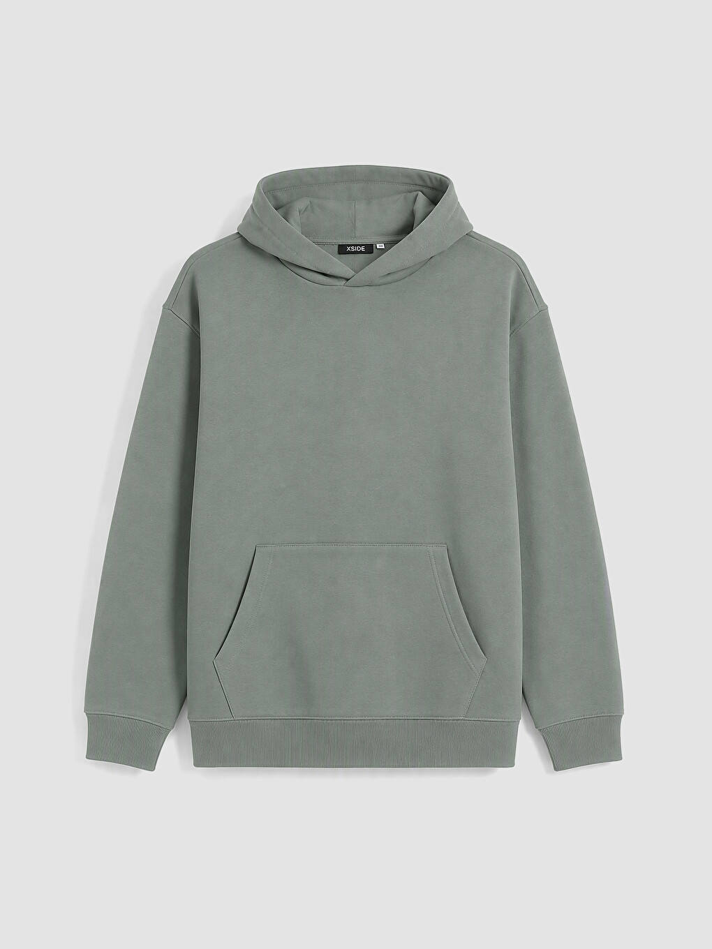 Yeşil Erkek Kalın Hoodie