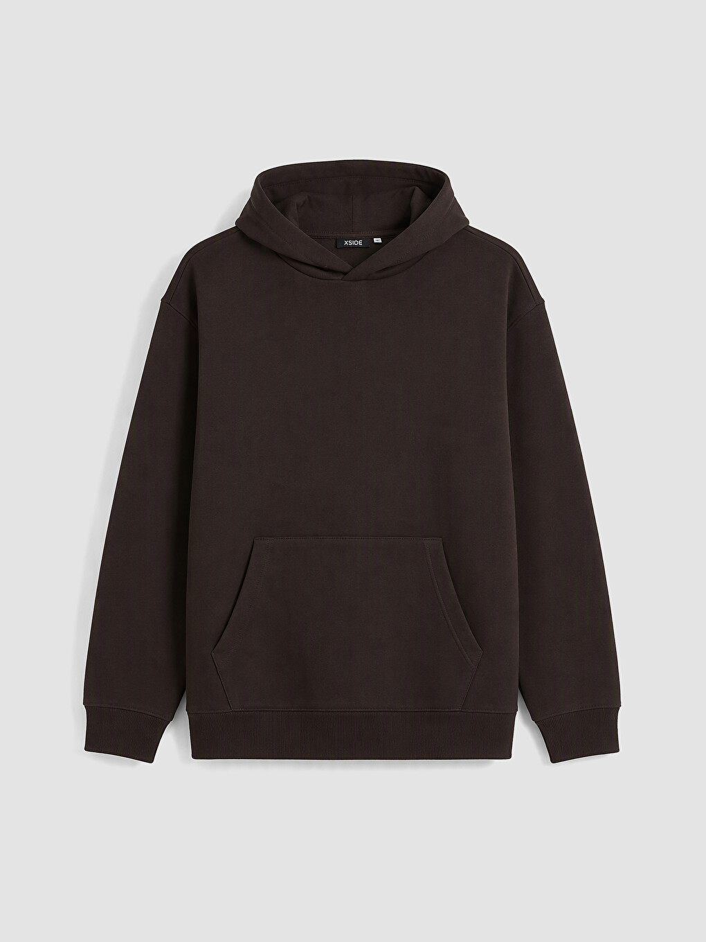 Kahverengi Erkek Kalın Hoodie