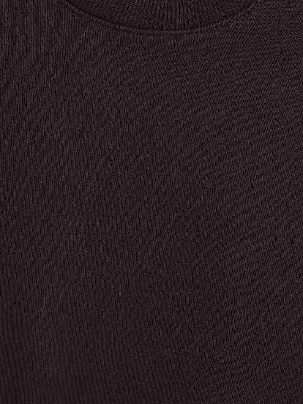 Kahverengi Bisiklet Yaka Erkek Kalın Sweatshirt-2