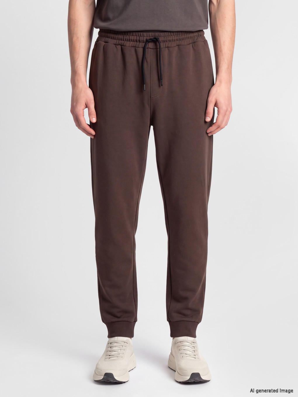 Kahverengi Regular Fit Erkek Jogger Eşofman Altı-1