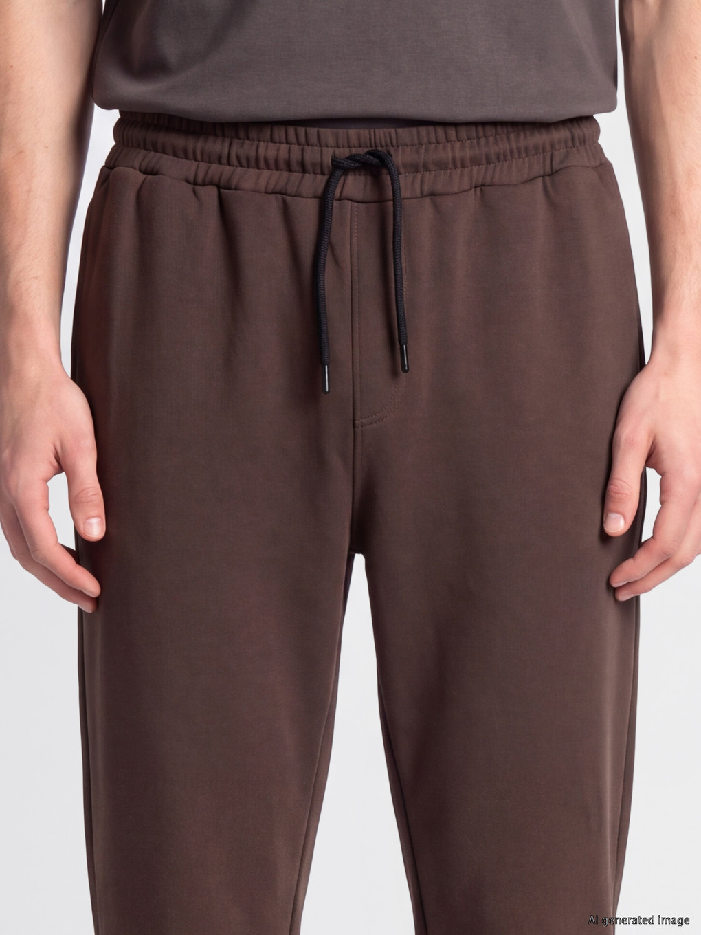 Kahverengi Regular Fit Erkek Jogger Eşofman Altı-3