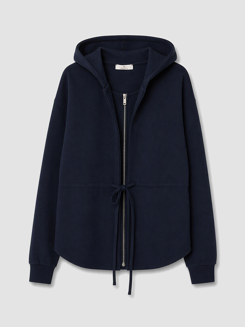 Woman Navy Zip-up Sweatshirt