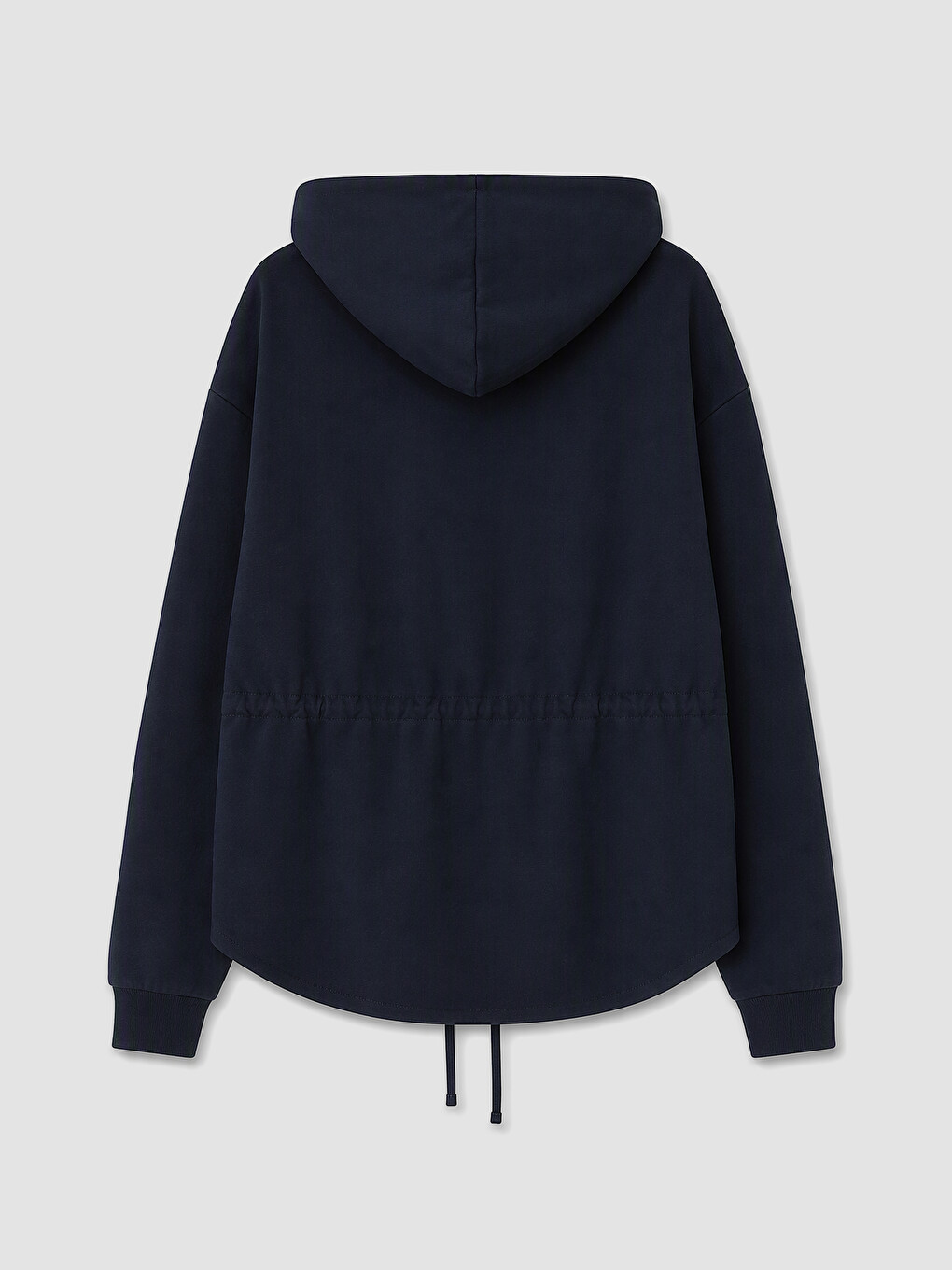 Woman Navy Zip-up Sweatshirt-1