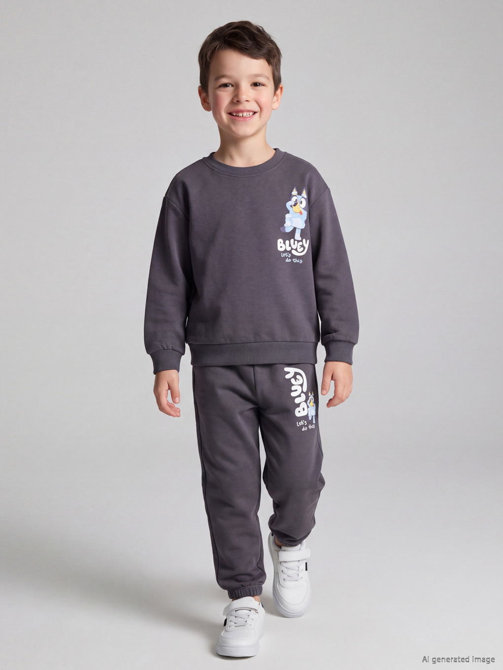  Bluey Printed Boys' Thick Tracksuit Set