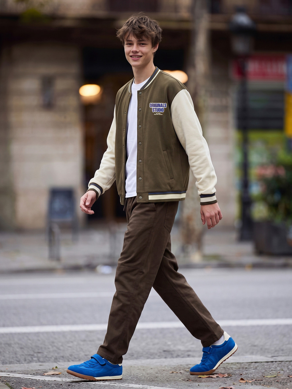 Thick Boys' College Jacket-1