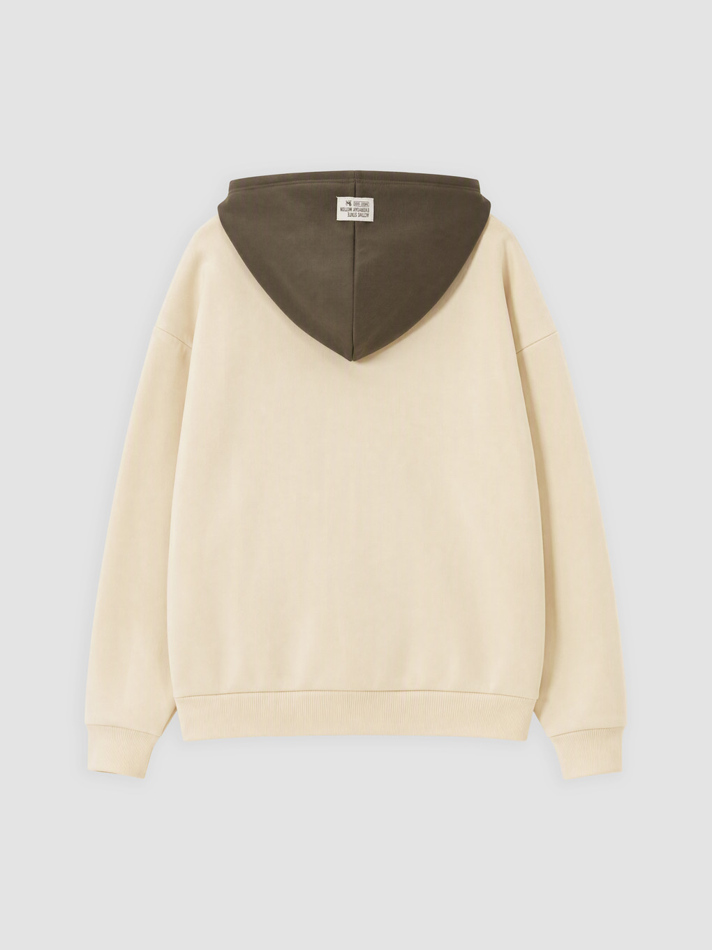 Bej Baskılı Erkek Çocuk Kalın Sweatshirt-1
