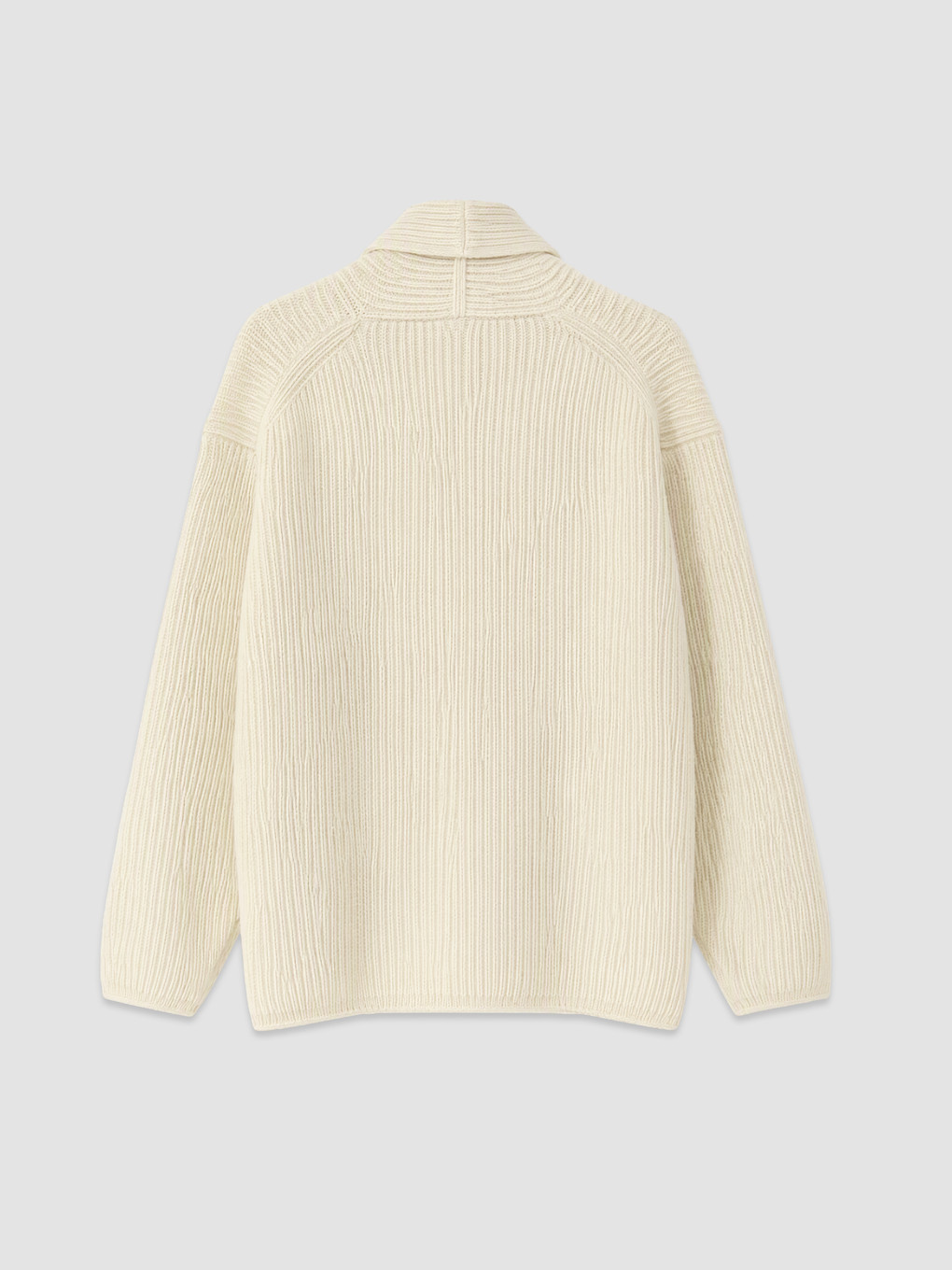 Double Breasted Collar Oversize Women's Knitwear Cardigan-5