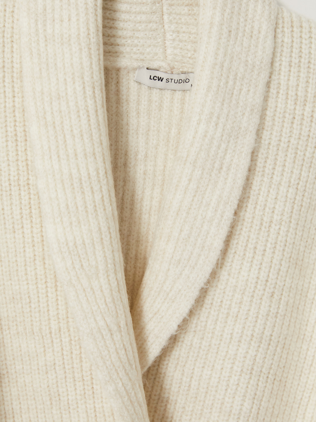 Double Breasted Collar Oversize Women's Knitwear Cardigan-6